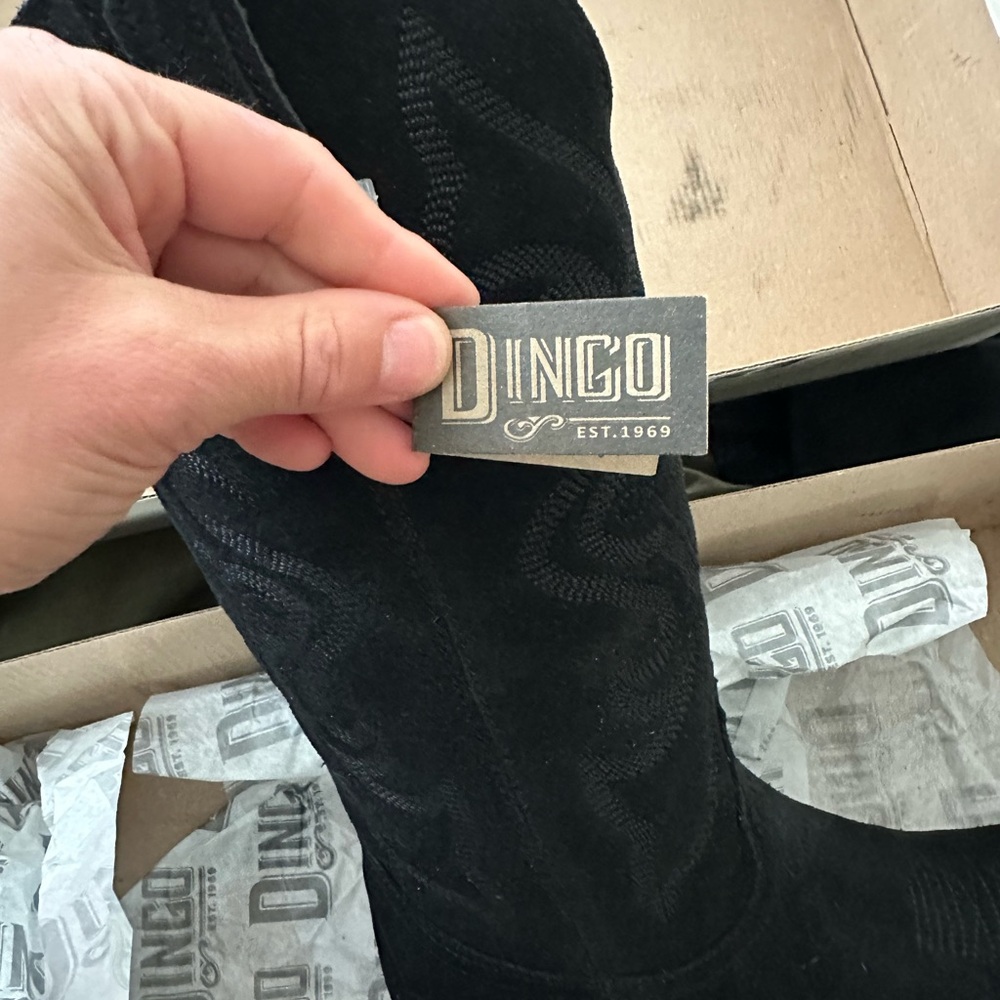 BRAND NEW Dingo Out West Black Cowboy Boots - Picture 6 of 8